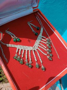 Red &amp; Crystal Jewelry Set