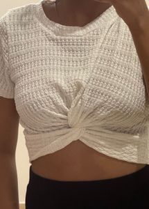 Cute White Crop Top