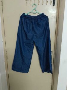 Blue Wide Leg Pants