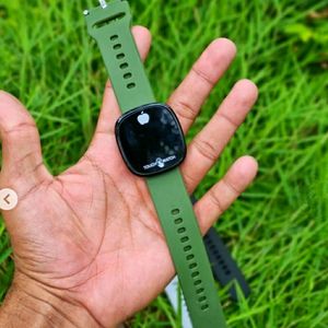 Green Apple Logo Touch Screen Digital Watch