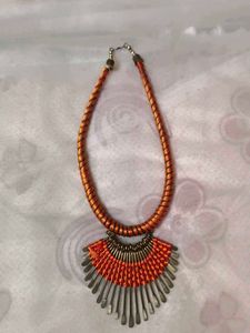 Orange Statement Necklace