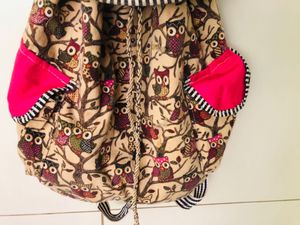 Kids Owl Print Backpack