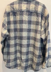 Vintage Blue Plaid Flannel