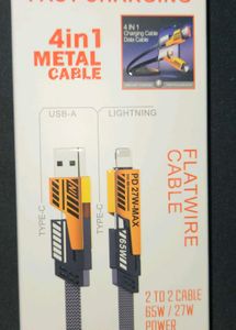 Brand New 4-in-1 Metal Charging Cable