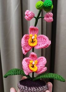 Crochet Orchid Plant