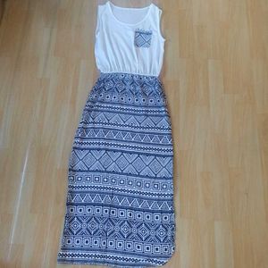 Cute Patterned Maxi Dress