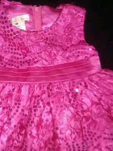 Pink Floral Girls Dress