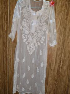Muslin Thread Embroidery work Kurti 🤍