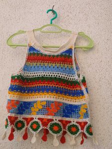 Colorful Crochet Tank Top