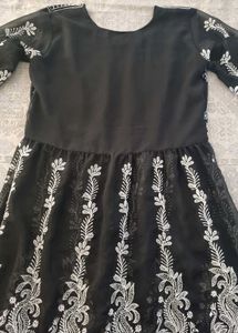 Elegant Black Chikankari Kurti