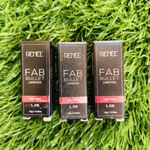 3 Pcs Renee Fab Bullet Lipstick