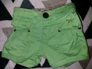 Green Shorts For Infants