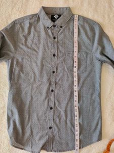 Grey Button-Down Shirt