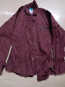 Maroon Casual Shirt