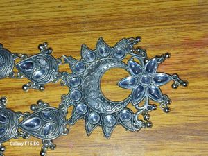 Oxidised Kundan Set