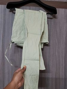 Light Pista Green Kurti Suit Set