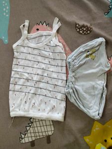 Cute Baby Tank Top &amp; Pug Shorts Set