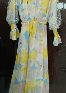 Floral Print Fabric Piece