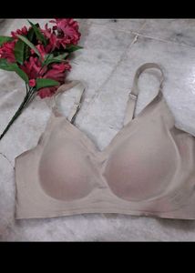 Nude Padded Seamless Bra For Women