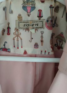 Pink Short Trench Coat