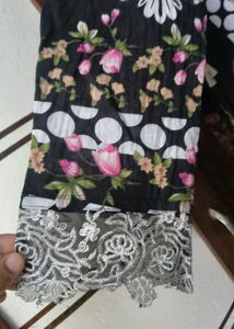 Floral pakistani patchwork dress