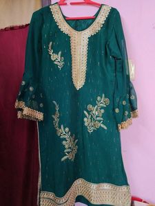 Golden Embellished Suit 3pcs