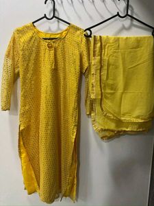 Yellow Patiala Salwar Set