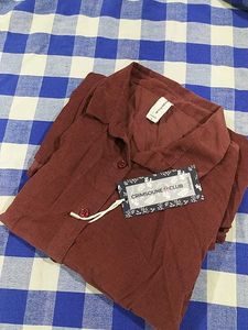 Maroon Button-Down Shirt