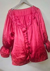 Red Satin Nightop