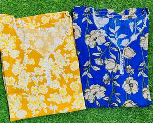 L Size Short Cotton Kurti Unused