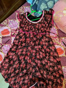 Pretty Pink N Black Dress