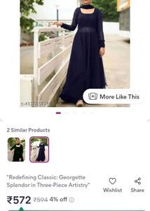 Georgette Plan Black Krti Palazzo And Dupataa