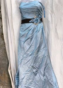 112311. Elegant Blue Party Dress