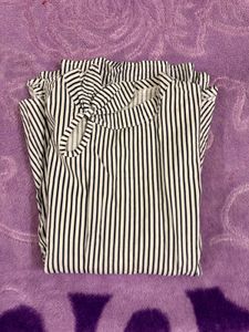 Striped Bow Blouse Top