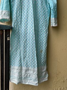 Elegant 🫶🏻Blue Embroidered Kurta💗