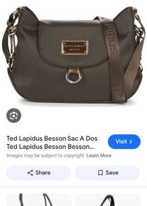 Ted Lapidus Gray Crossbody Bag