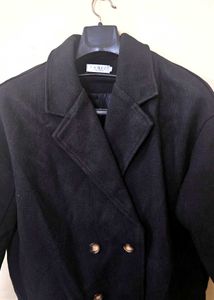 Korean Trendy Black Trench Coat