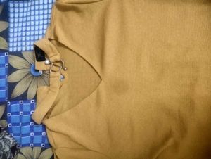 Mustard Flared Sleeve Top