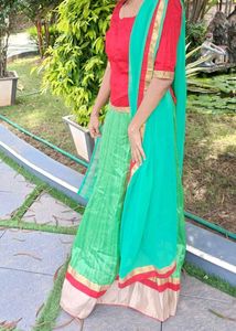 Green Lehenga Choli Set