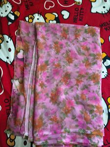 Floral Chiffon Dress Material