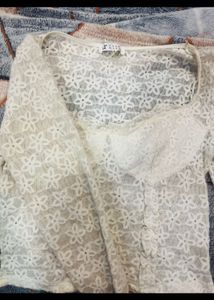 Whitw Shear Top