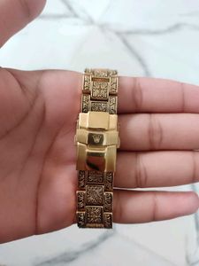 Ornate Gold Rolex Oyster Perpetual Date