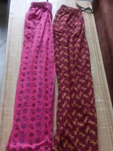 Printed Long Pants - Comfy Two-Pack with Pockets