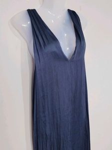NAVI BLUE SILK JUMPSUIT