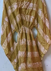 Green Kaftan Dress - New with Original  Price Tag