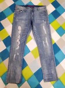 Retro Distressed Women Jeans