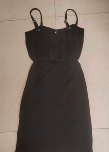 Black Mini Cutout Dress Women