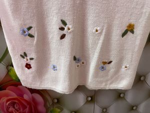 Floral Embroidered Tee