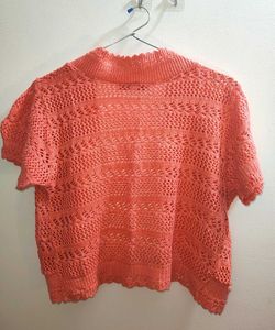 Coral Knit Shrug