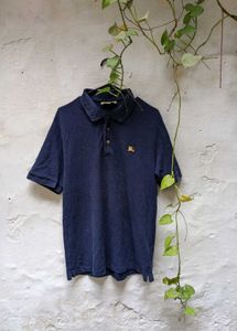 Burberry Navy Polo Shirt